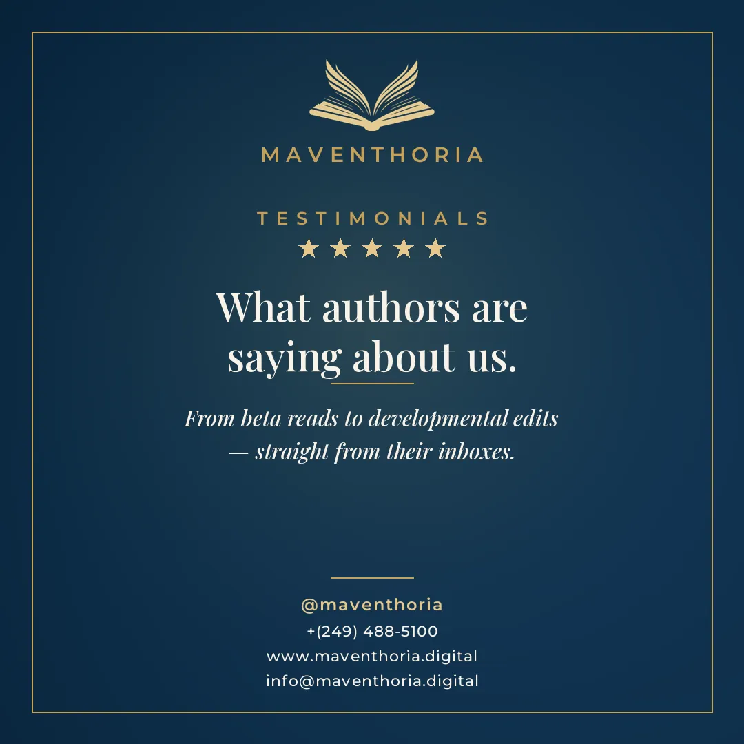 What authors are saying about MavenThoria, five star reviews