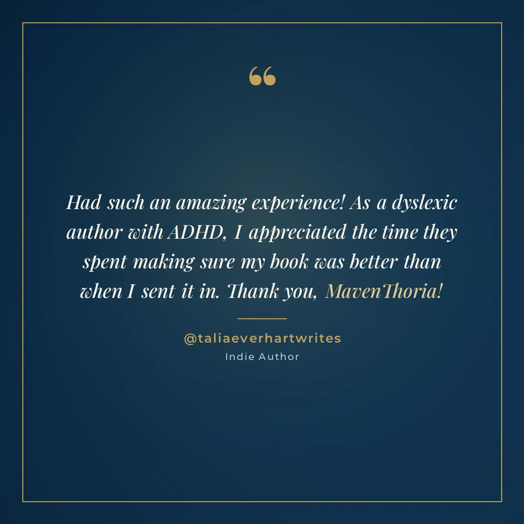 Testimonial from @taliaeverhartwrites