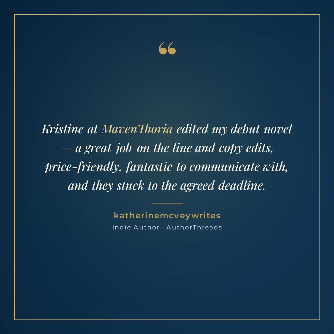 Testimonial from katherinemcveywrites